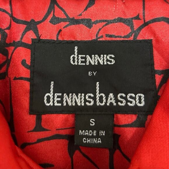 Dennis Basso Red Water Resistant Medium Length Rain Coat Size Small - Picture 11 of 13